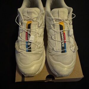Salomon White and Multicolor Trail Shoes